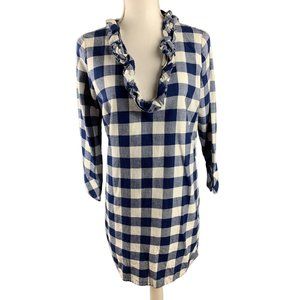 Vineyard Vines Blue Flannel Sleep Dress Size 4